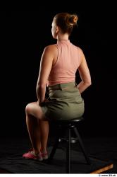 Woman White Slim Female Studio Poses